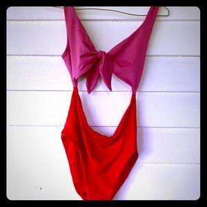 Zara color block swimsuit!